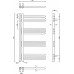 SAPHO DORLION fürdőszobai radiátor, 500 x 900 mm, 301 W, króm 1130-10