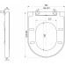 SAPHO LENA soft close WC ülőke, duroplast, inox pánt 1703-113