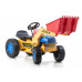 G21 Classic lábbal hajtós traktor markolóval sárga/kék 690813
