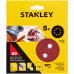 Stanley STA32027-XJ Csiszolópapír készlet, 125 mm, P60, 5 db