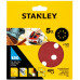 Stanley STA32042-XJ Csiszolópapír készlet, 125 mm, P180, 5 db