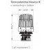 HEIMEIER termosztatikus fej K érzékelővel, tartozékok nélkül 40-70°C 6602-00.500