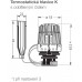 HEIMEIER K termosztátfej távérzékelővel, két takarékütközővel, 10m 6010-00.500