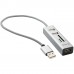 YENKEE COMBO YHC 101SR USB 2.0 elosztó és kártyaolvasó 45012401
