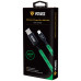YENKEE YCU 341 kábel USB A 2.0 / USB C 1m green LED 35053493